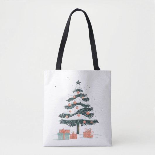 クリスマスツリー トートバッグ (正面)