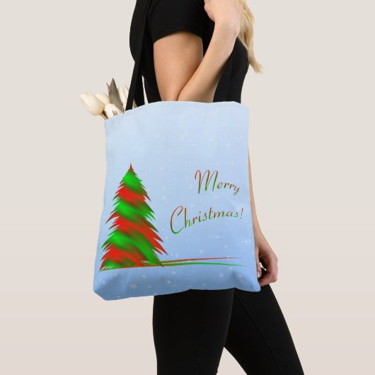 クリスマスツリー トートバッグ (クローズアップ)