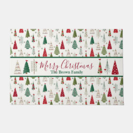 クリスマスツリー ドアマット