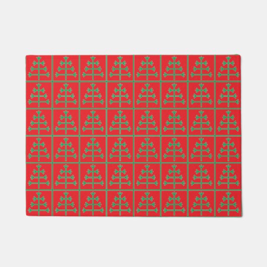 クリスマスツリー ドアマット (正面)