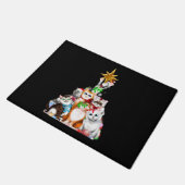 クリスマスツリー ドアマット (アングル)