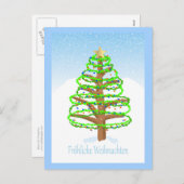 クリスマスツリー – ドイツ語はがき シーズンポストカード (正面/裏面)
