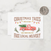 クリスマスツリー ノートカード (正面/裏面インサイチュ)