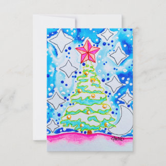 クリスマスツリー ノートカード