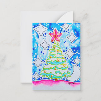 クリスマスツリー ノートカード