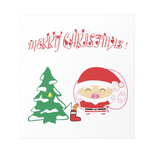 クリスマスツリー ノートパッド (正面)