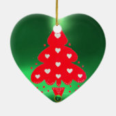 クリスマスツリー ハート セラミックオーナメント (裏面)
