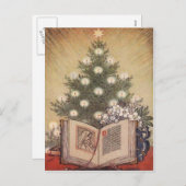 クリスマスツリー&バイブル シーズンポストカード (正面/裏面)