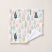 クリスマスツリー バスタオルセット (ウォッシュタオル)