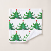 クリスマスツリー バスタオルセット (ウォッシュタオル)