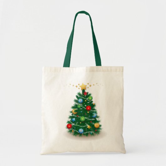 クリスマスツリー、バッグ トートバッグ (正面)