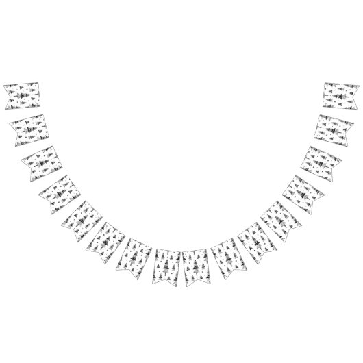 クリスマスツリー バンティングフラッグ (全)