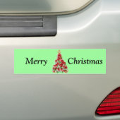 クリスマスツリー バンパーステッカー (車上)