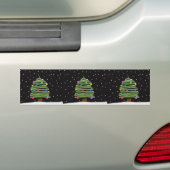 クリスマスツリー バンパーステッカー (車上)
