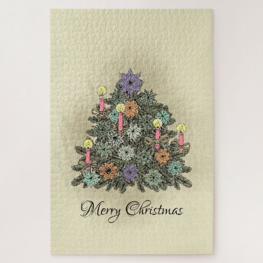クリスマスツリー – パズル (縦)