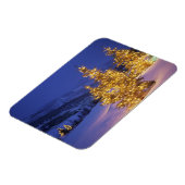 クリスマスツリー、パークシティのWastch山、 マグネット (左側)