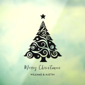 クリスマスツリー ビジネス 窓 デコレーション ウィンドウサイン (シート3)