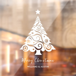 クリスマスツリー ビジネス 窓 デコレーション ウィンドウサイン