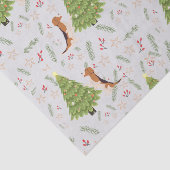 クリスマスツリー&ビーグルドッグパターカスタムン 薄葉紙 (詳細)