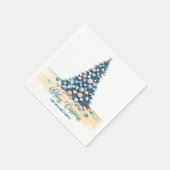 クリスマスツリー ビーチ メリークリスマス スタンダードカクテルナプキン (角)