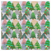 クリスマスツリー！ ファブリック (クローズアップ)