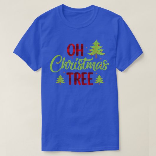 クリスマスツリー ファミリー クリスマス ホリデー カスタム マッチング Tシャツ (デザイン正面)