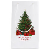 クリスマスツリー(フェスティバルプレゼント) スモールペーパーバッグ (正面)