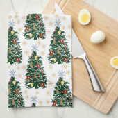 クリスマスツリー – フェスティバル休日 キッチンタオル (四つ折り)
