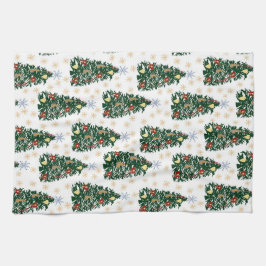 クリスマスツリー – フェスティバル休日 キッチンタオル