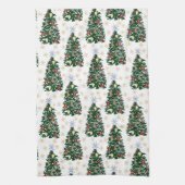 クリスマスツリー – フェスティバル休日 キッチンタオル (縦)