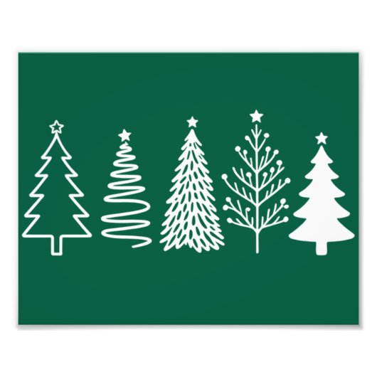 クリスマスツリー フォトプリント            (正面)