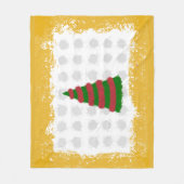 クリスマスツリー フリースブランケット (正面)