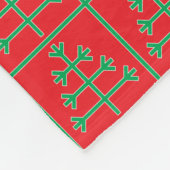 クリスマスツリー フリースブランケット (角)