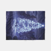 クリスマスツリー フリースブランケット (正面(横))