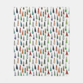 クリスマスツリー フリースブランケット (正面)