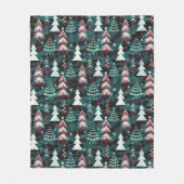 クリスマスツリー。 フリースブランケット (正面)