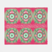 クリスマスツリー フリース ブランケット (正面(横))