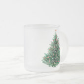 クリスマスツリー フロストグラスマグカップ (正面右)