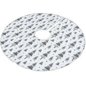 クリスマスツリー ブラッシュドポリエステルツリースカート (アングル)