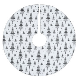 クリスマスツリー ブラッシュドポリエステルツリースカート