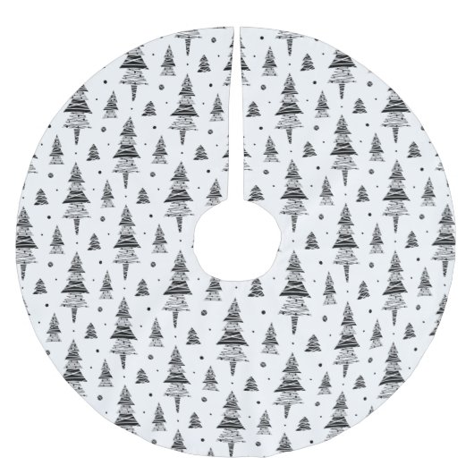 クリスマスツリー ブラッシュドポリエステルツリースカート (正面)