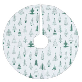 クリスマスツリー ブラッシュドポリエステルツリースカート