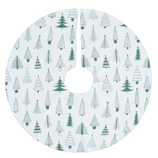 クリスマスツリー ブラッシュドポリエステルツリースカート (正面)