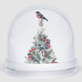 クリスマスツリー、ブルフィンチ、サンタ、メリークリスマス (正面)