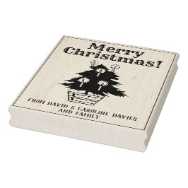 クリスマスツリー – プリント独自のクリスマスカード ラバースタンプ