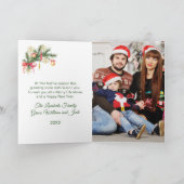 クリスマスツリー、プレゼント写真 シーズンカード (内部)