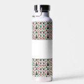 クリスマスツリー、プレゼント、キャンディーケーン ウォーターボトル (右面)