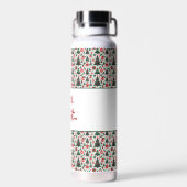 クリスマスツリー、プレゼント、キャンディーケーン ウォーターボトル (背面)