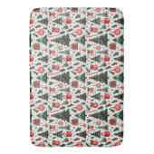 クリスマスツリー、プレゼント、キャンディーケーン バスマット (正面縦)