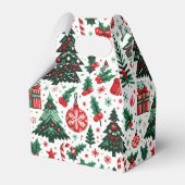 クリスマスツリー、プレゼント、キャンディーケーン フェイバーボックス (裏面サイド)